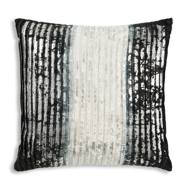 Milo Black Pleated Ombre Pillow