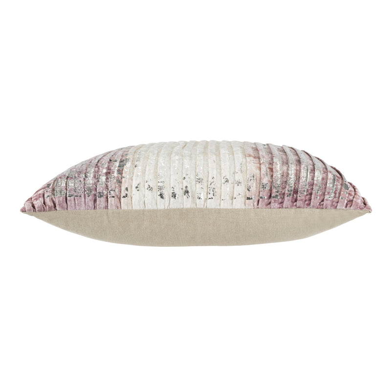 Milo Pink Pleated Ombre Pillow
