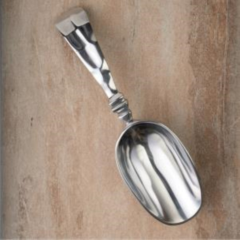 6" Silver Hammered Ice Scoop