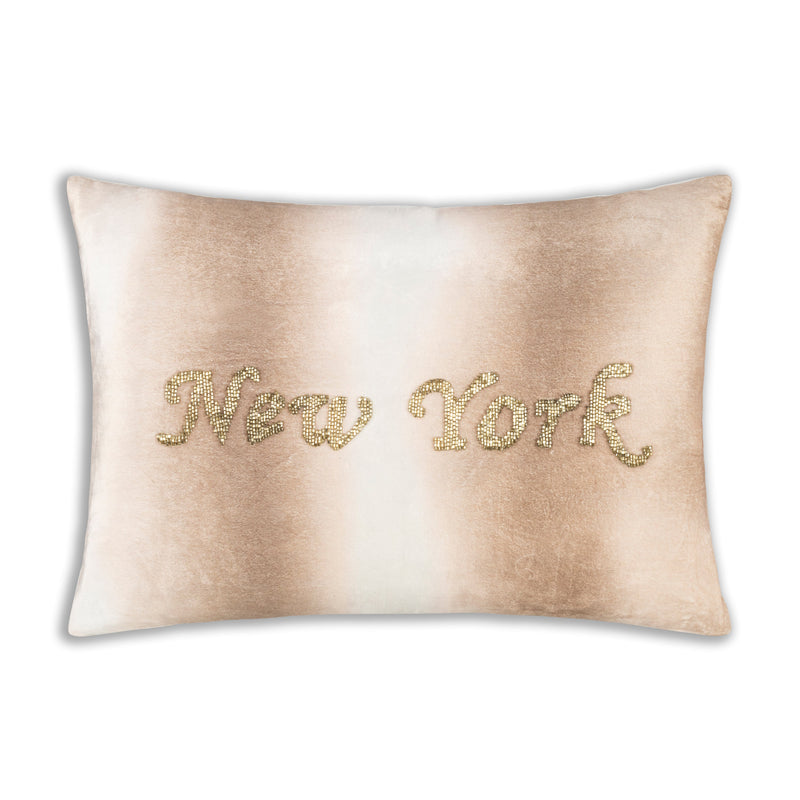 New York Ivory Beige Pillow