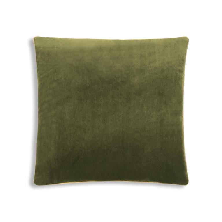 Noah Green Gold Velvet Pillow