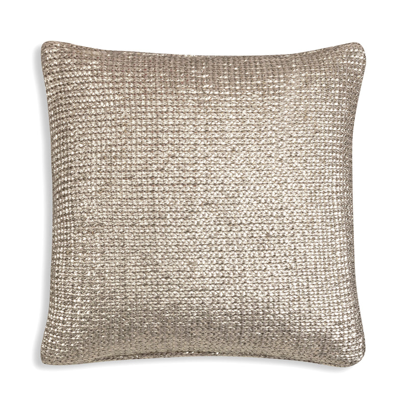 Piper Acrylic Knit Gold Pillow