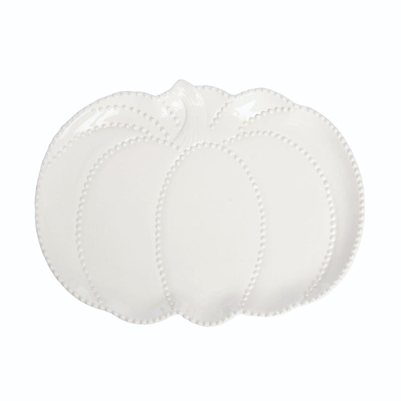White Hobtail Pumpkin Platter