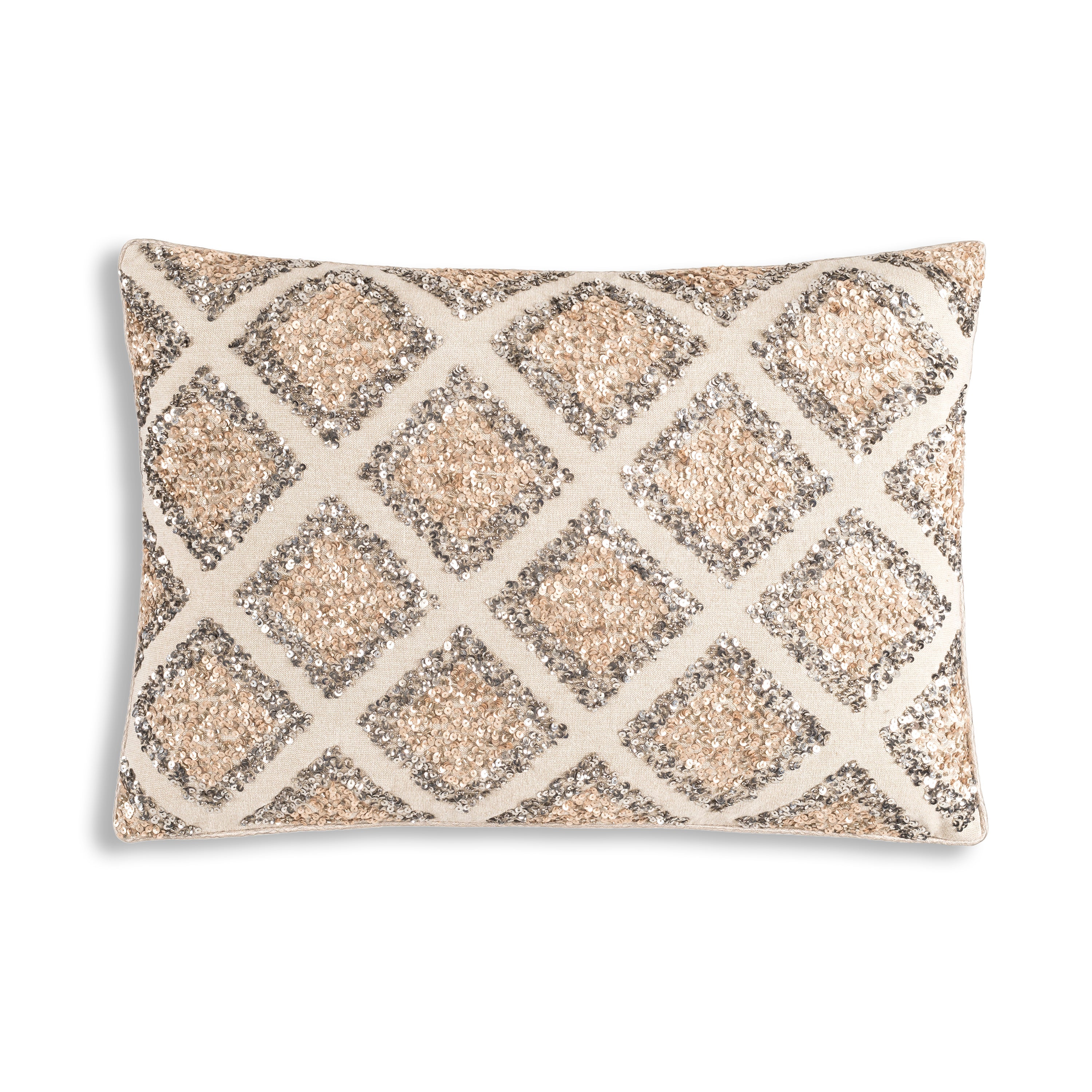 Royce Hand Beaded Lumbar Pillow