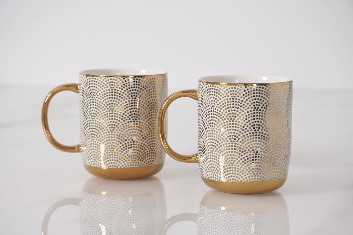 Set of 2 Dotted Mugs