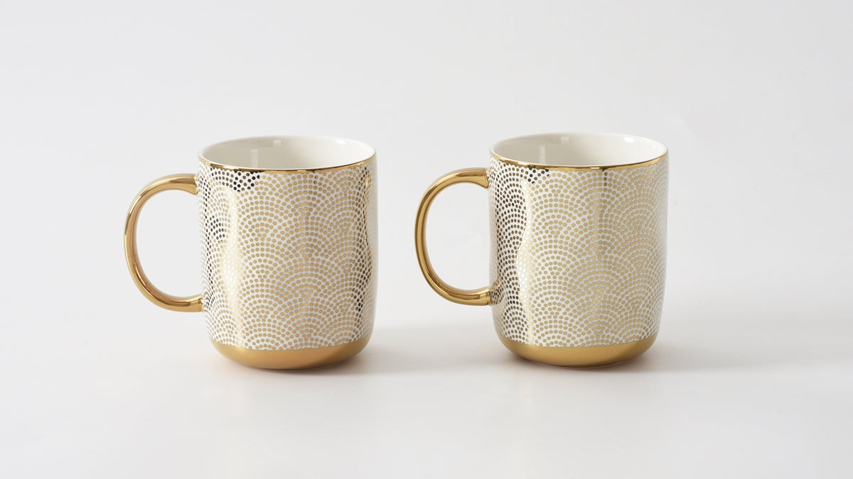 Set of 2 Dotted Mugs