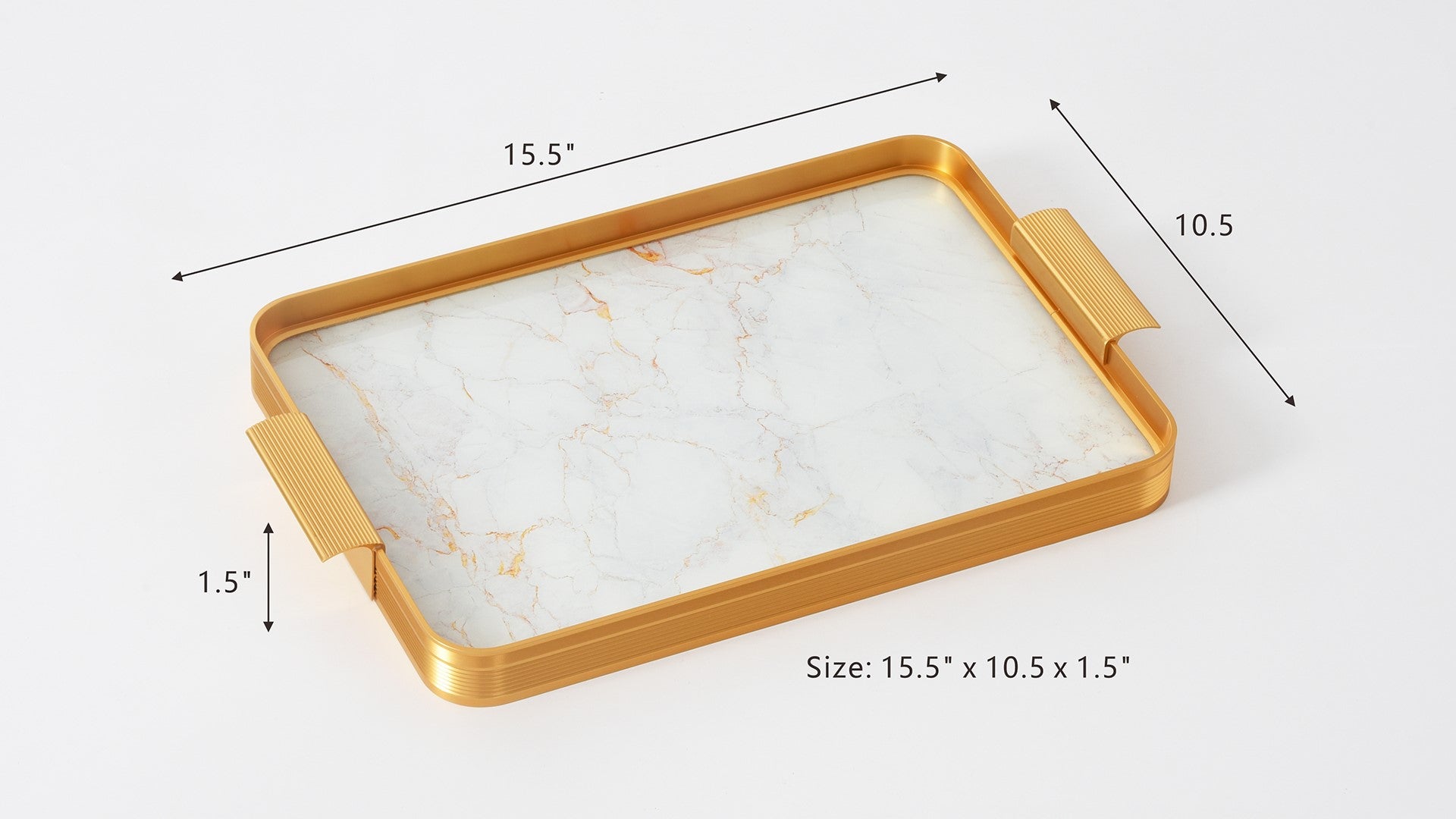 Tango Rectangular Tray with Handles