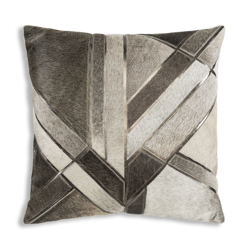 Theo Gray Hide Pillow