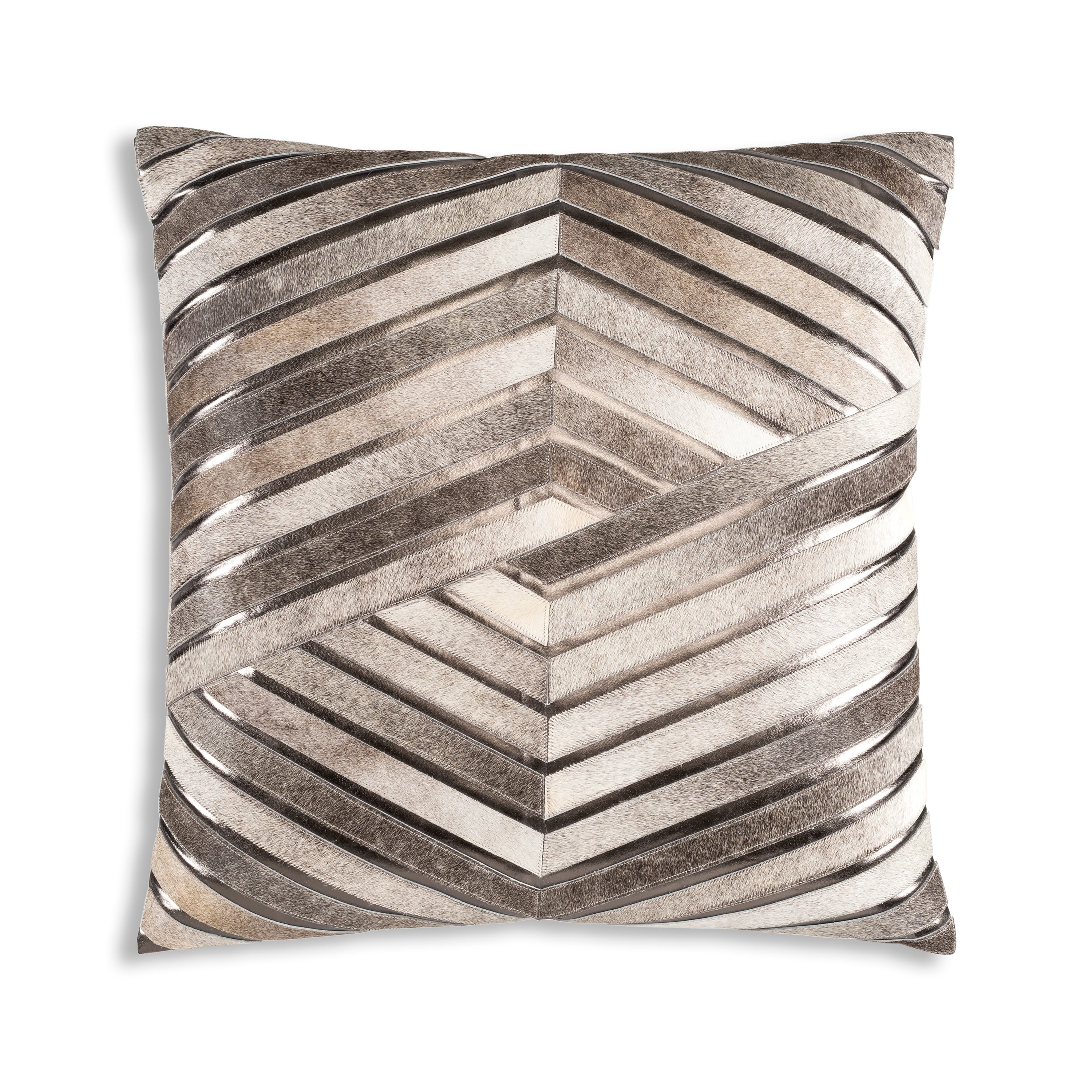 Theo Grey Hide Pillow