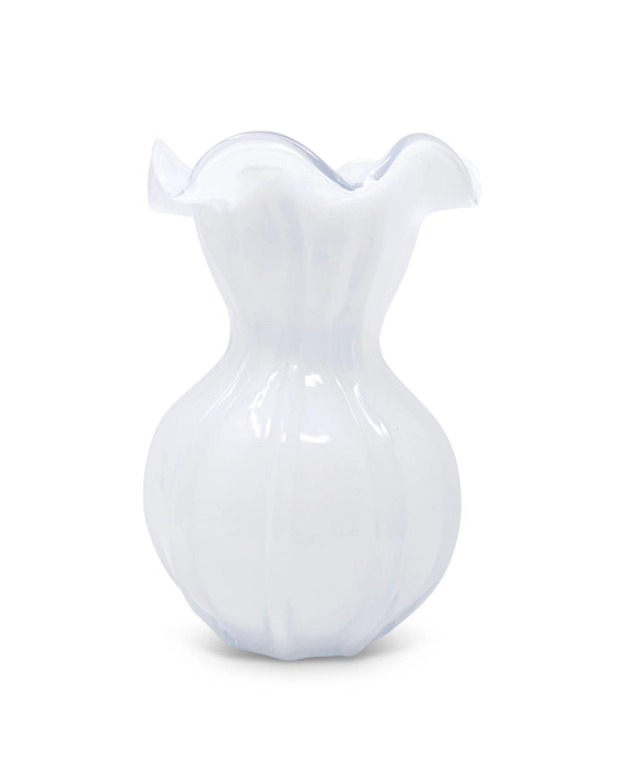 White Glass Vase (3 Sizes)