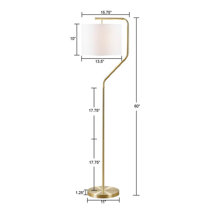 Angular Arched Metal Floor Lamp (2 Colors)