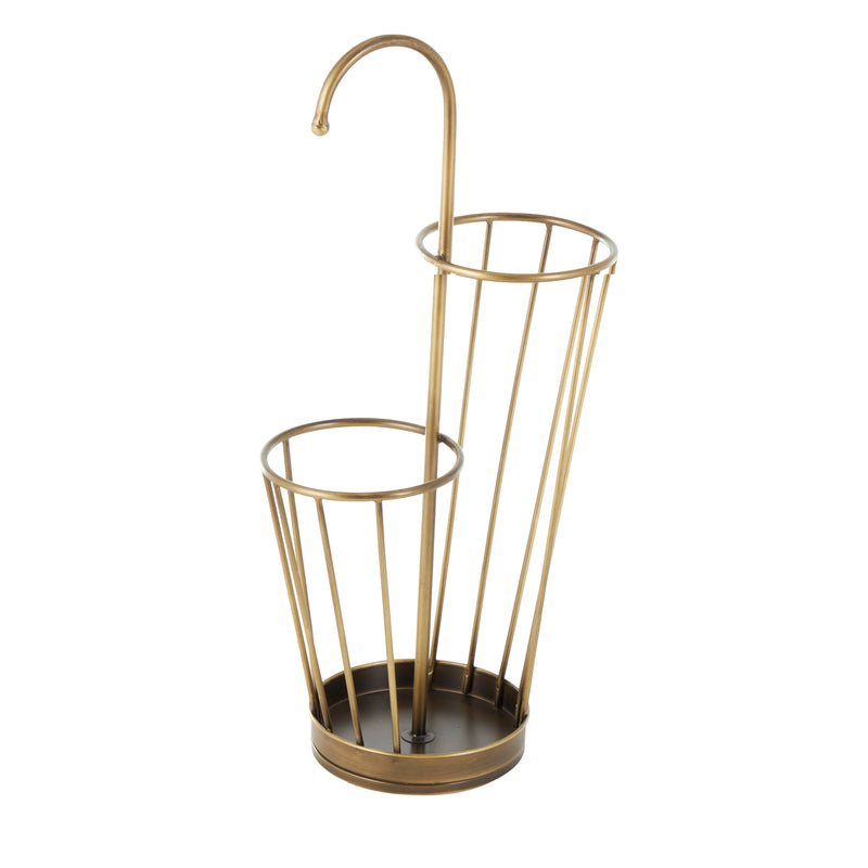 Metal  2 Section Umbrella Stand with Umbrella Shaped Handle ( 2 Colors )