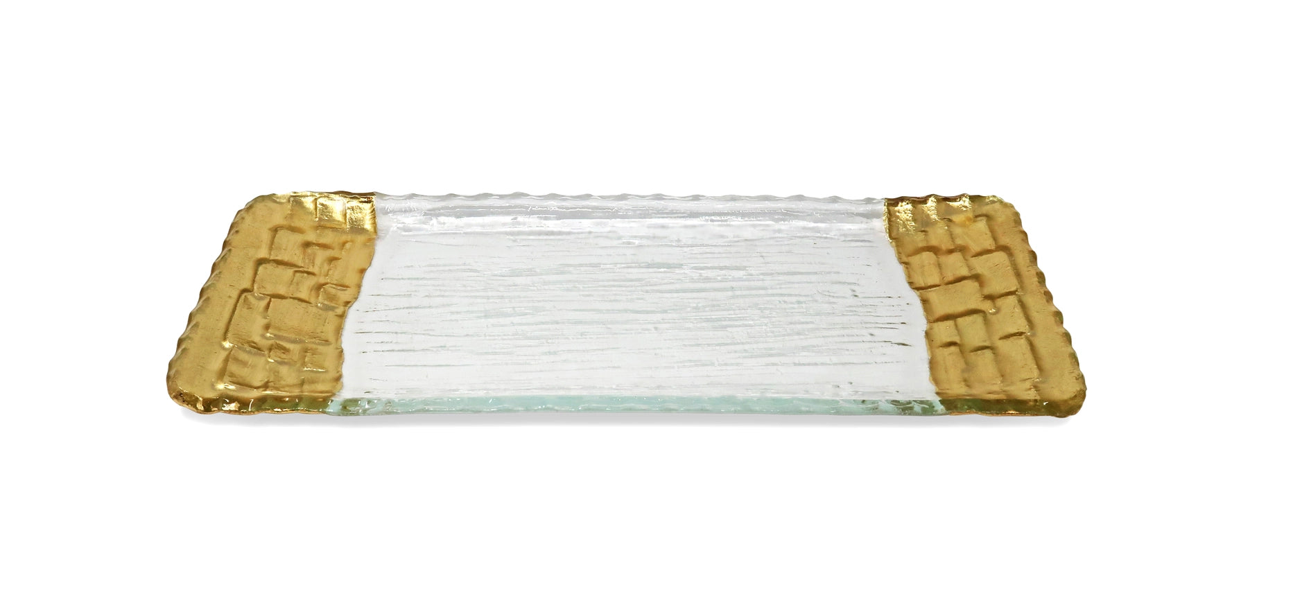 Glass Tray with Gold Edges (2 Sizes)