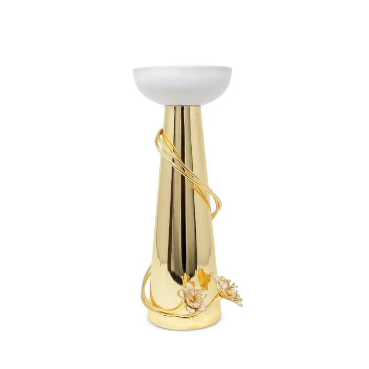 Porcelain Candleholder from The Celine Flower Collection (2 Sizes)