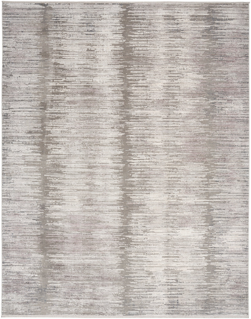 Modern Abstract Area Rug - Grey White