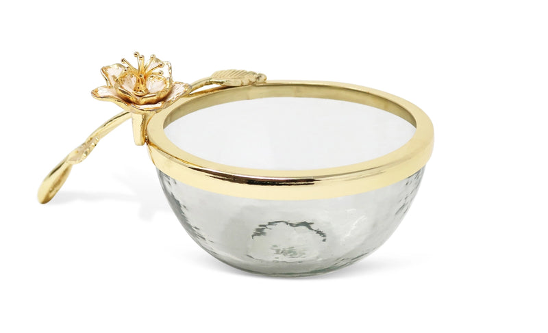 Glass Dish from The Celine Flower Collection