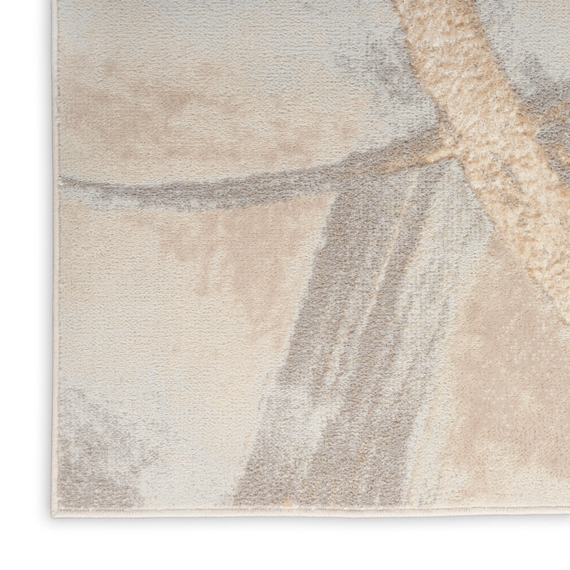 Inspire Me! Home Décor Brushstrokes Area Rug - Beige/Grey