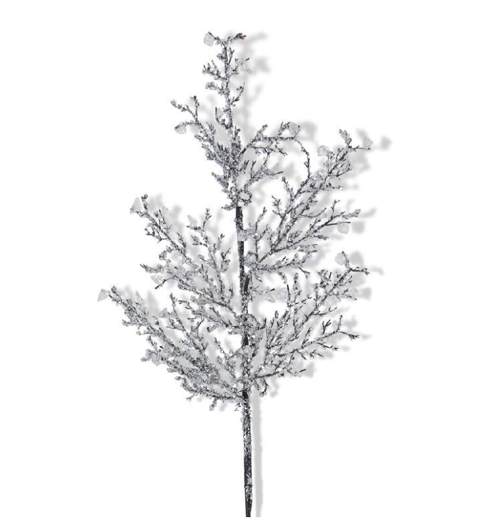 36" Silver Icicle Branch