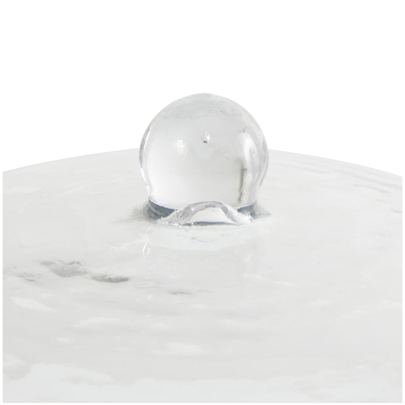 Clear Glass Cake Stand with Glass Dome