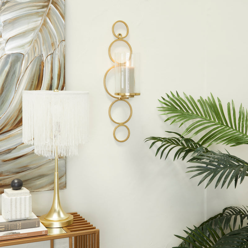Metal Single Candle Wall Sconce