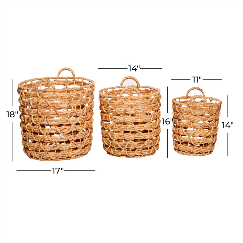 Storage Basket with Handles (Set of 3)