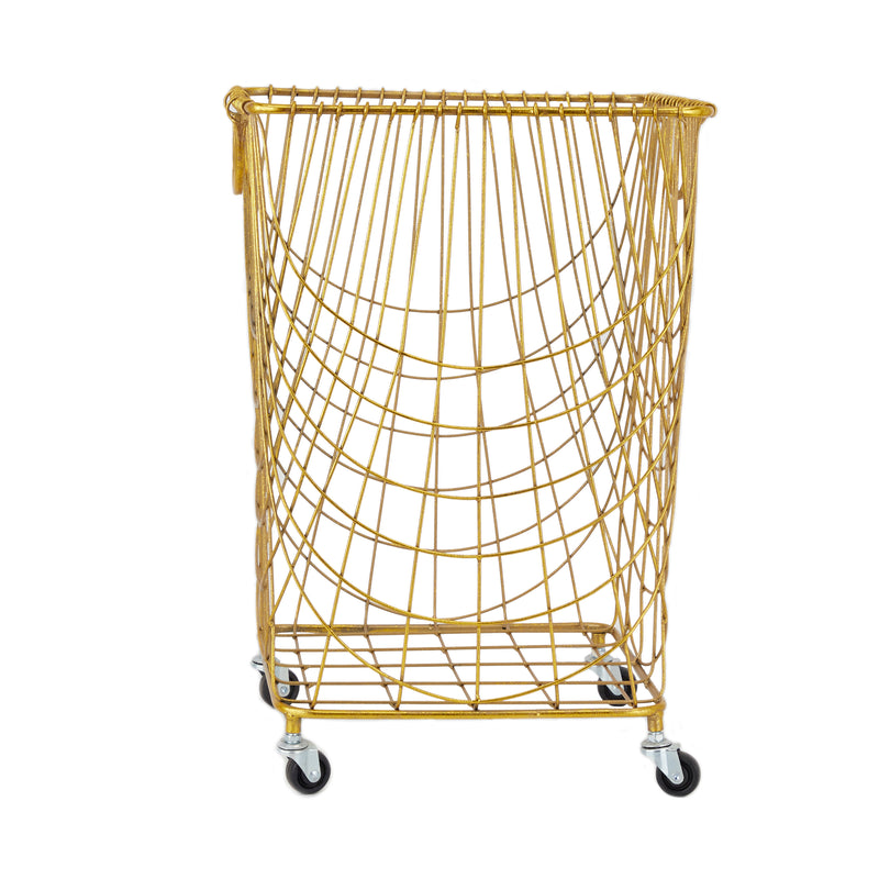 Metal Rolling Laundry Basket/Storage Cart (3 Colors)