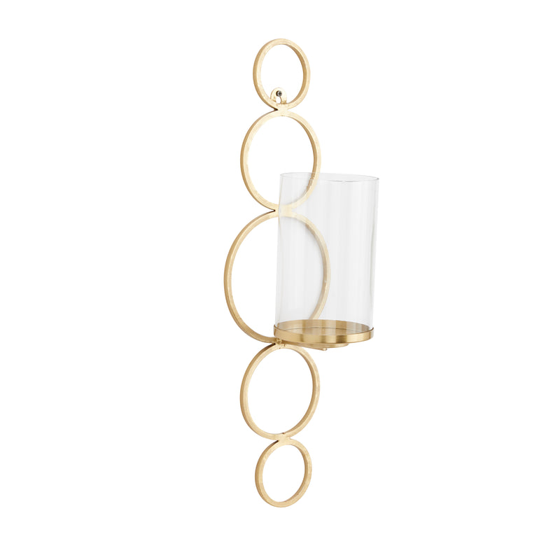 Metal Single Candle Wall Sconce