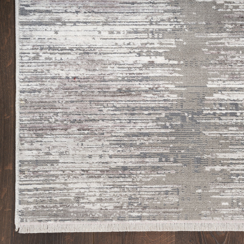 Modern Abstract Area Rug - Grey White