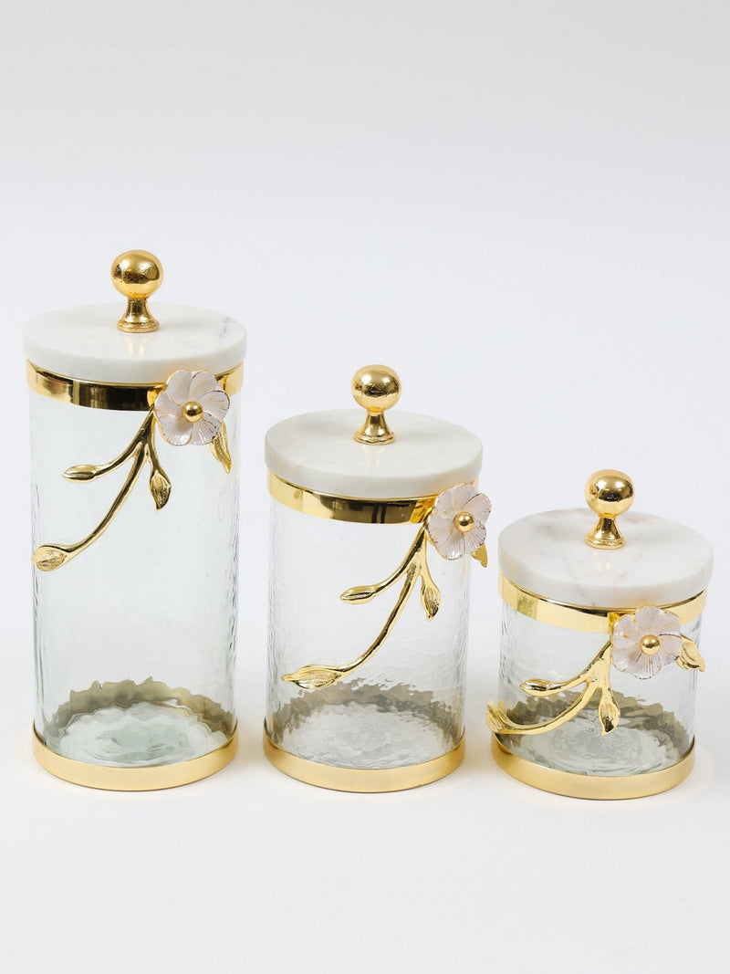 Hammered Glass Canister from The Julia Flower Collection
(3 Sizes)