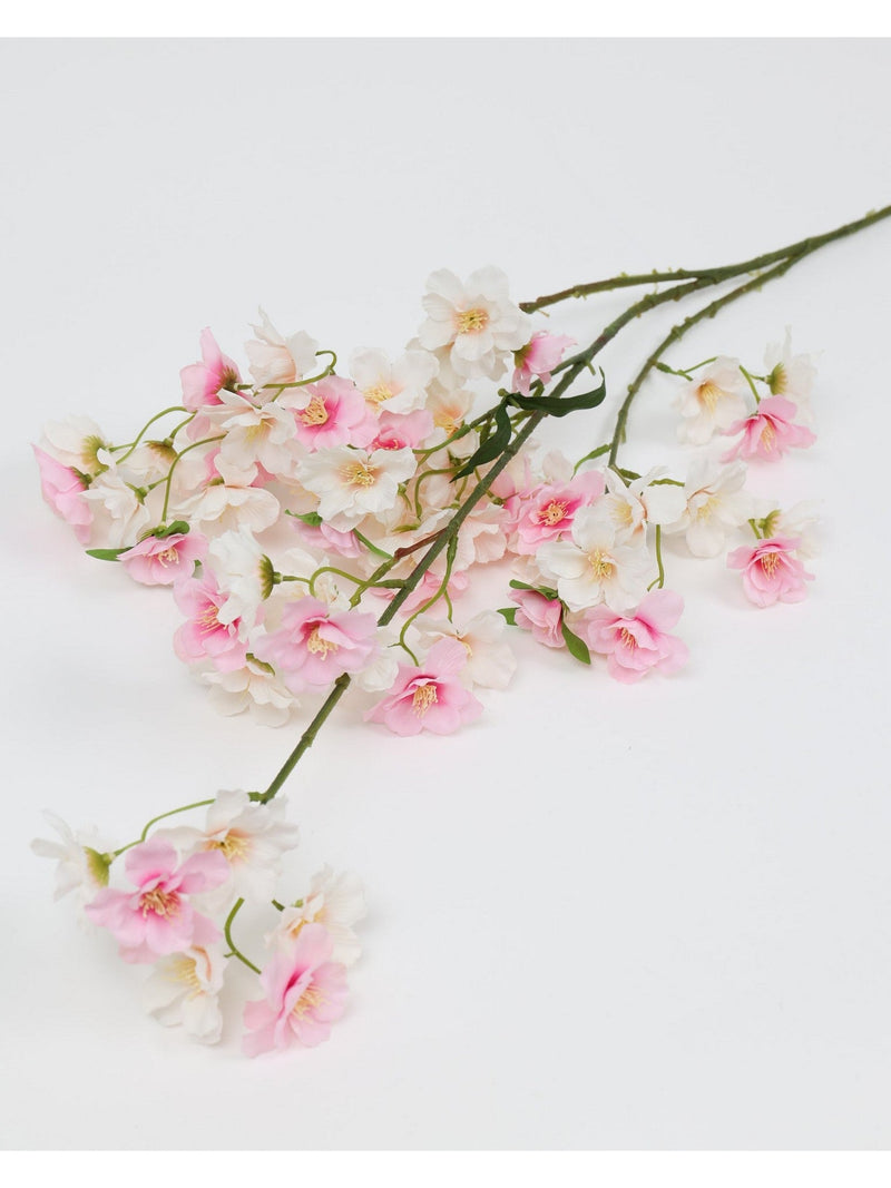 49" Blush Pink & White Cherry Blossom Stem