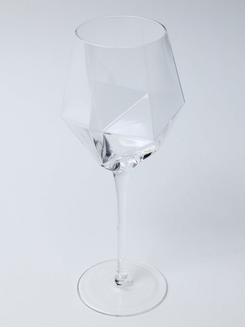 Set of 4 Large Glass Goblets