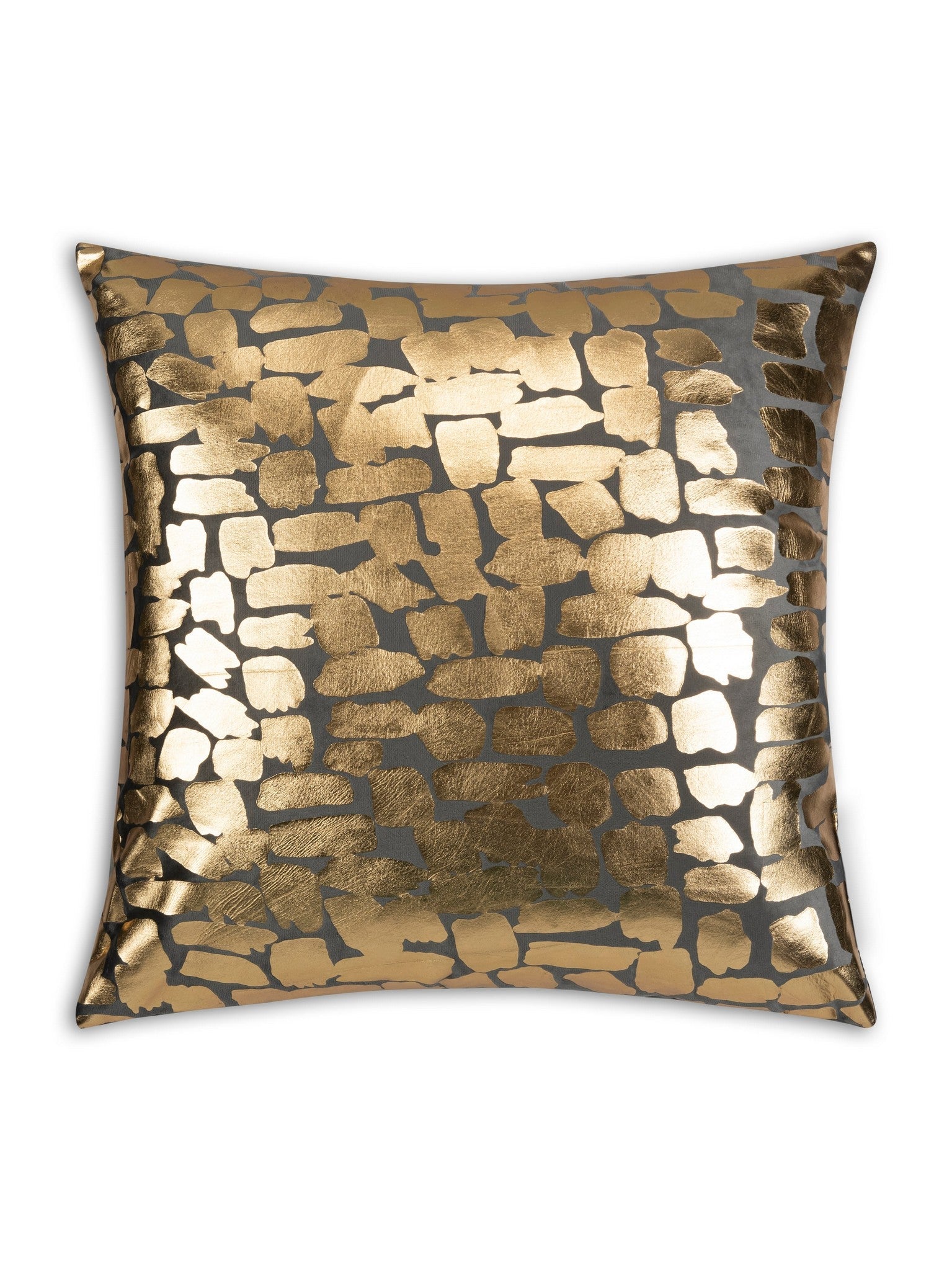 Becca Charcoal Gold Pillow - 20" x 20"