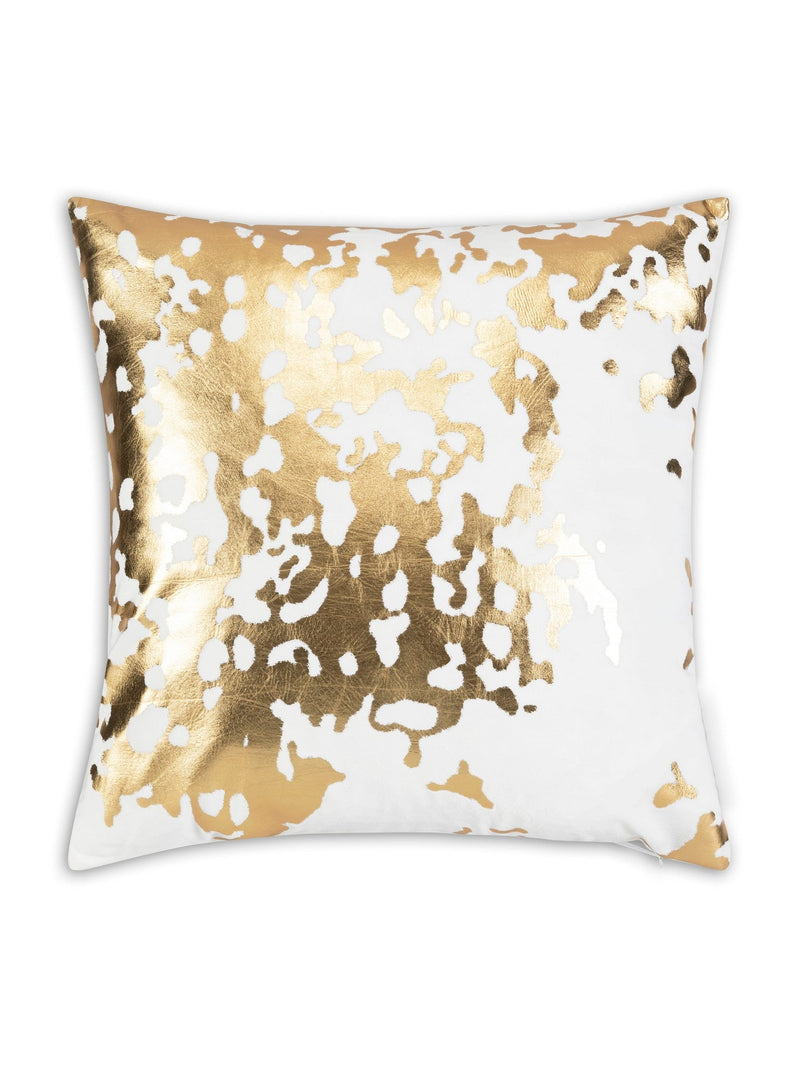 Elise Ivory Gold Pillow - 20" x 20"