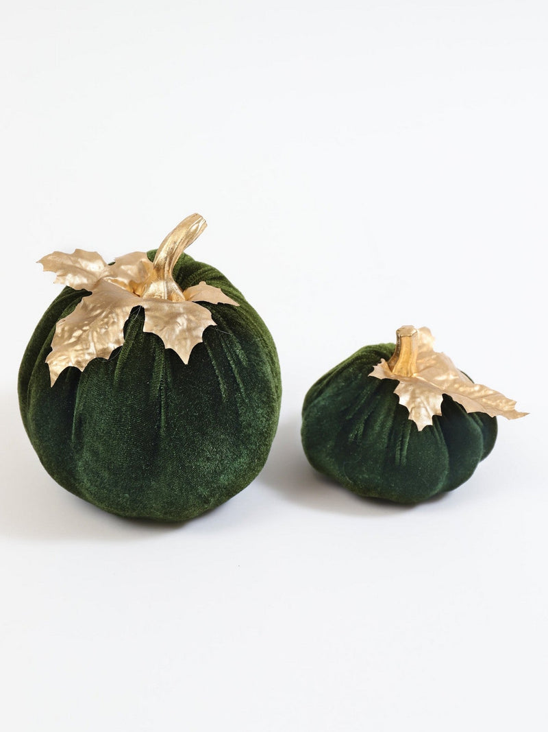 Green Velvet Pumpkin (2 Sizes)