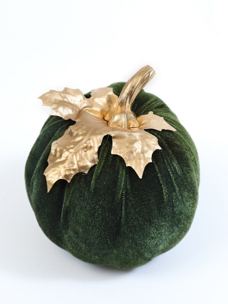 Green Velvet Pumpkin (2 Sizes)