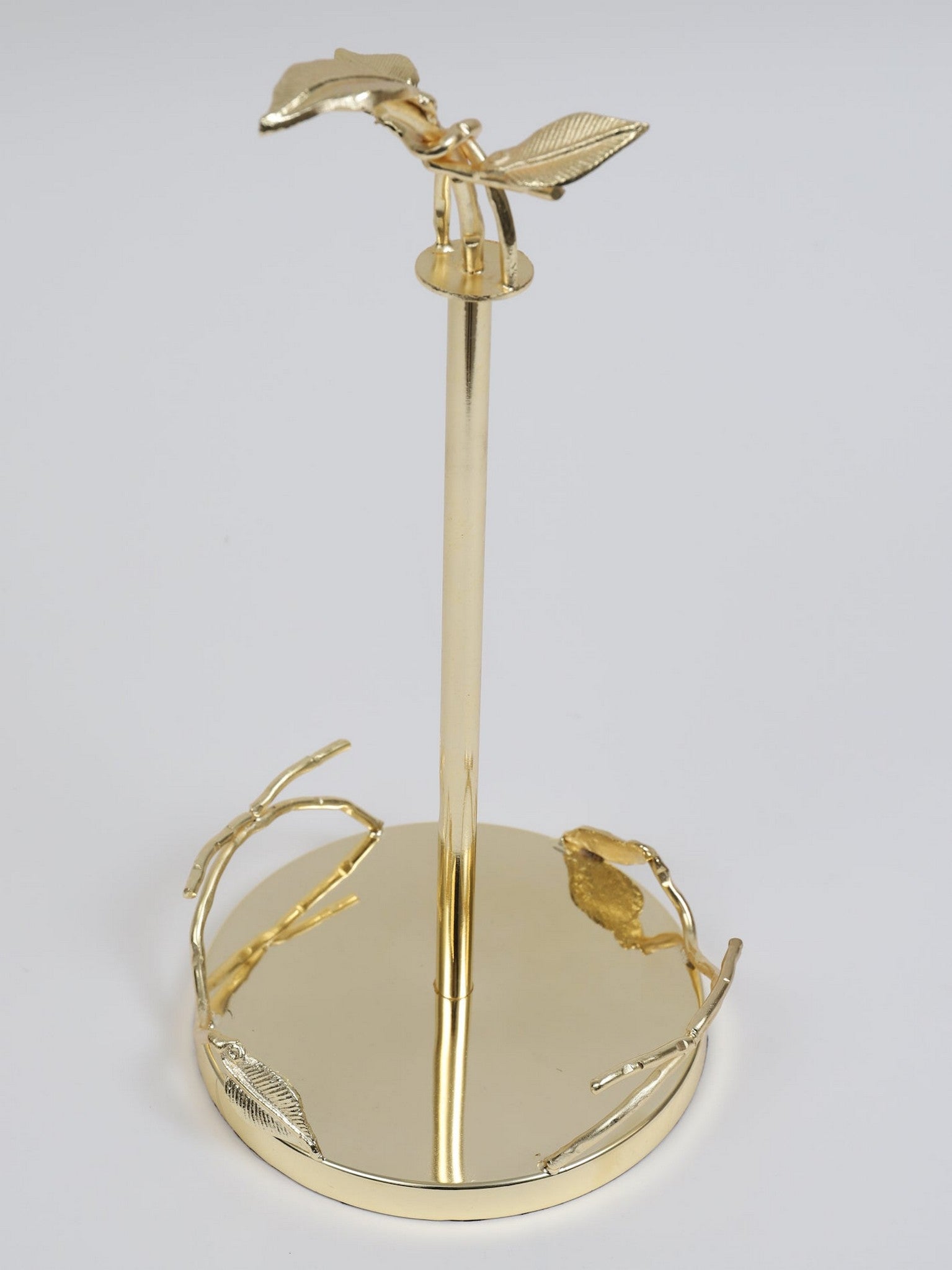 Gold Leaf Detailed Paper Towel Holder