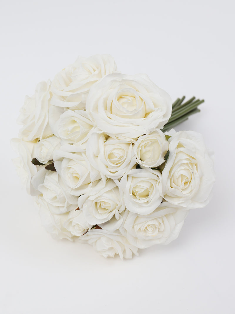 11.8" White Rose Bundle