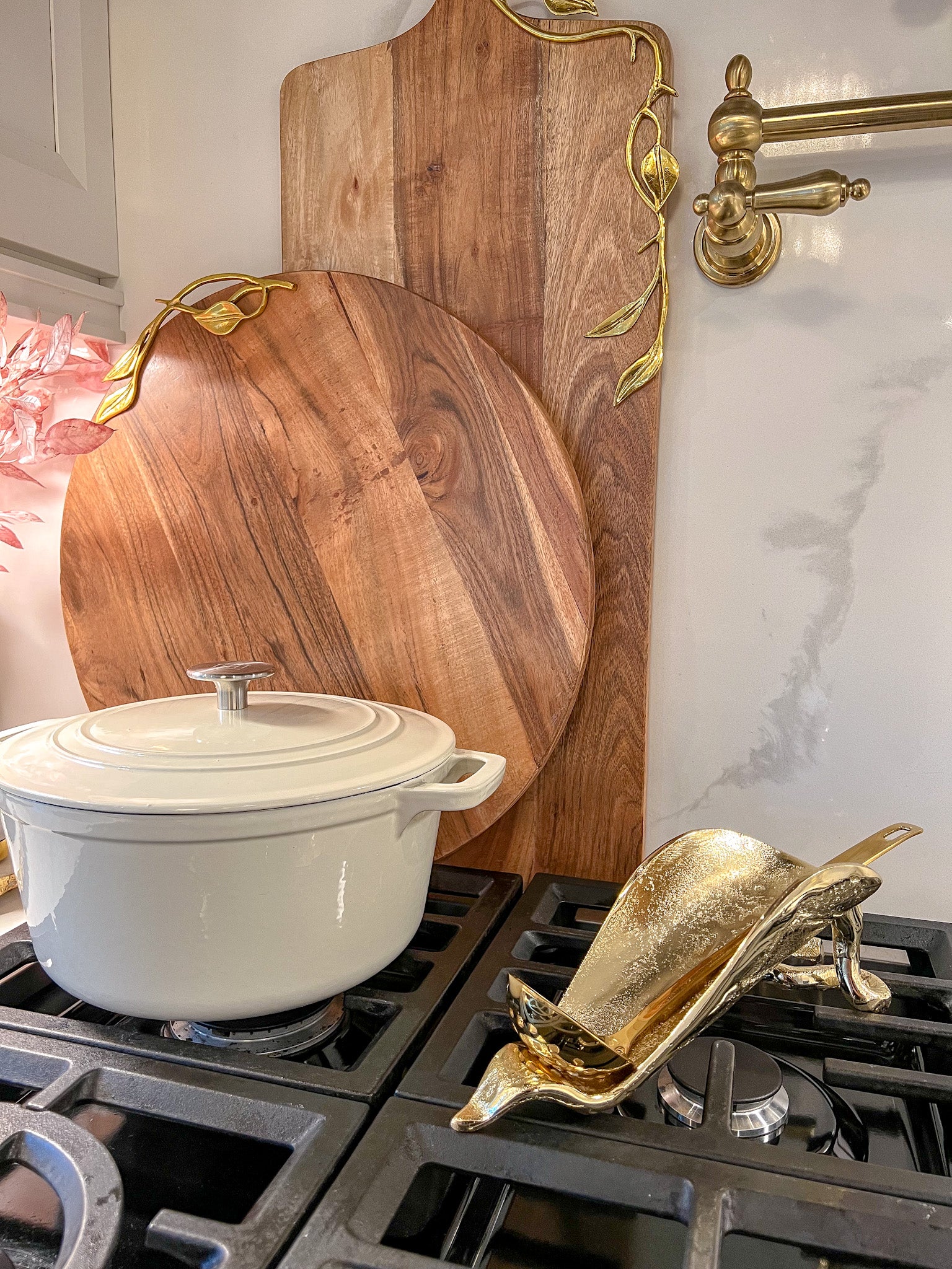 Gold Leaf & Branch Spoon Rest