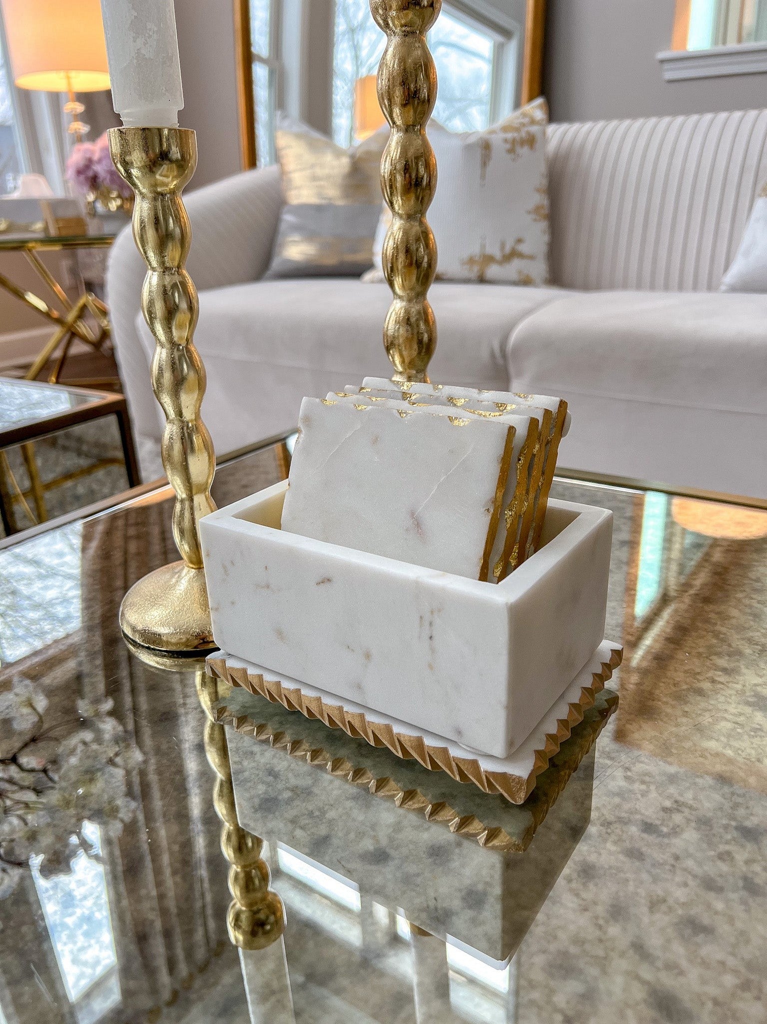 White Marble Decorative Box