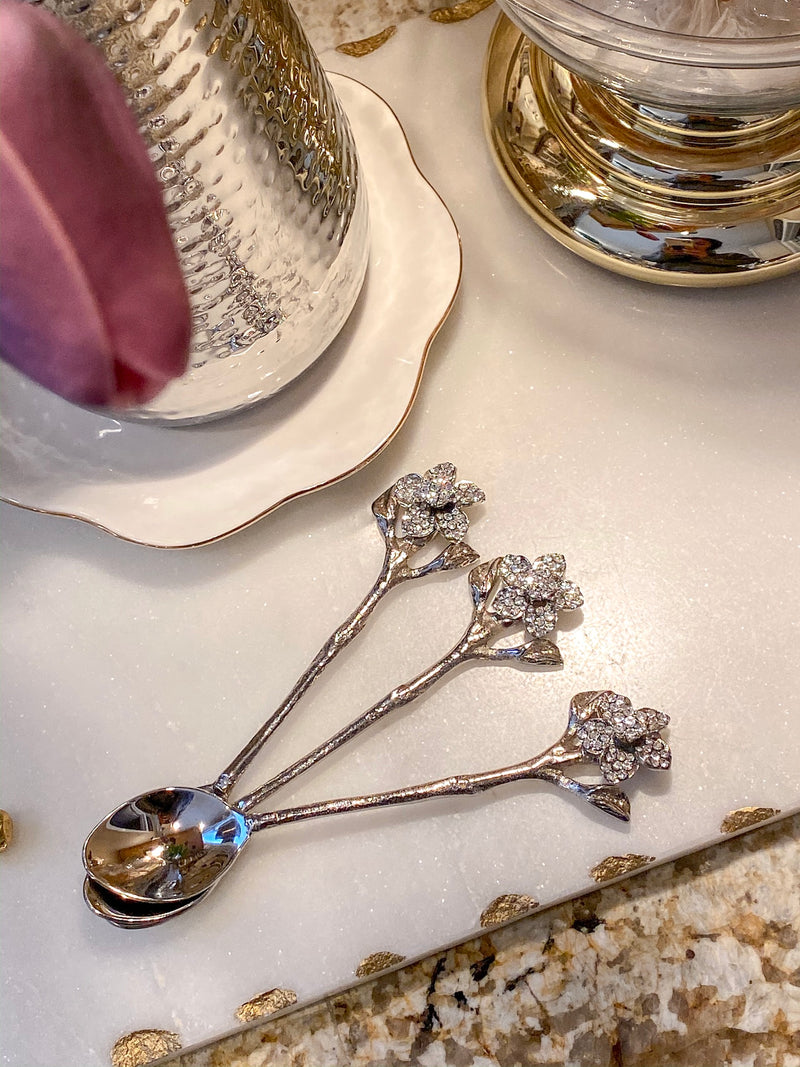 Jeweled Flower Spoon-Inspire Me! Home Decor