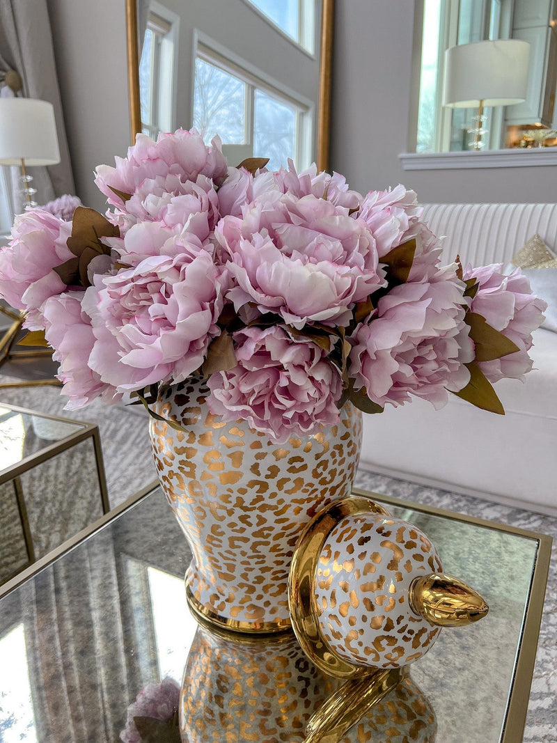Gold Leopard Print Ginger Jar (2 Sizes)