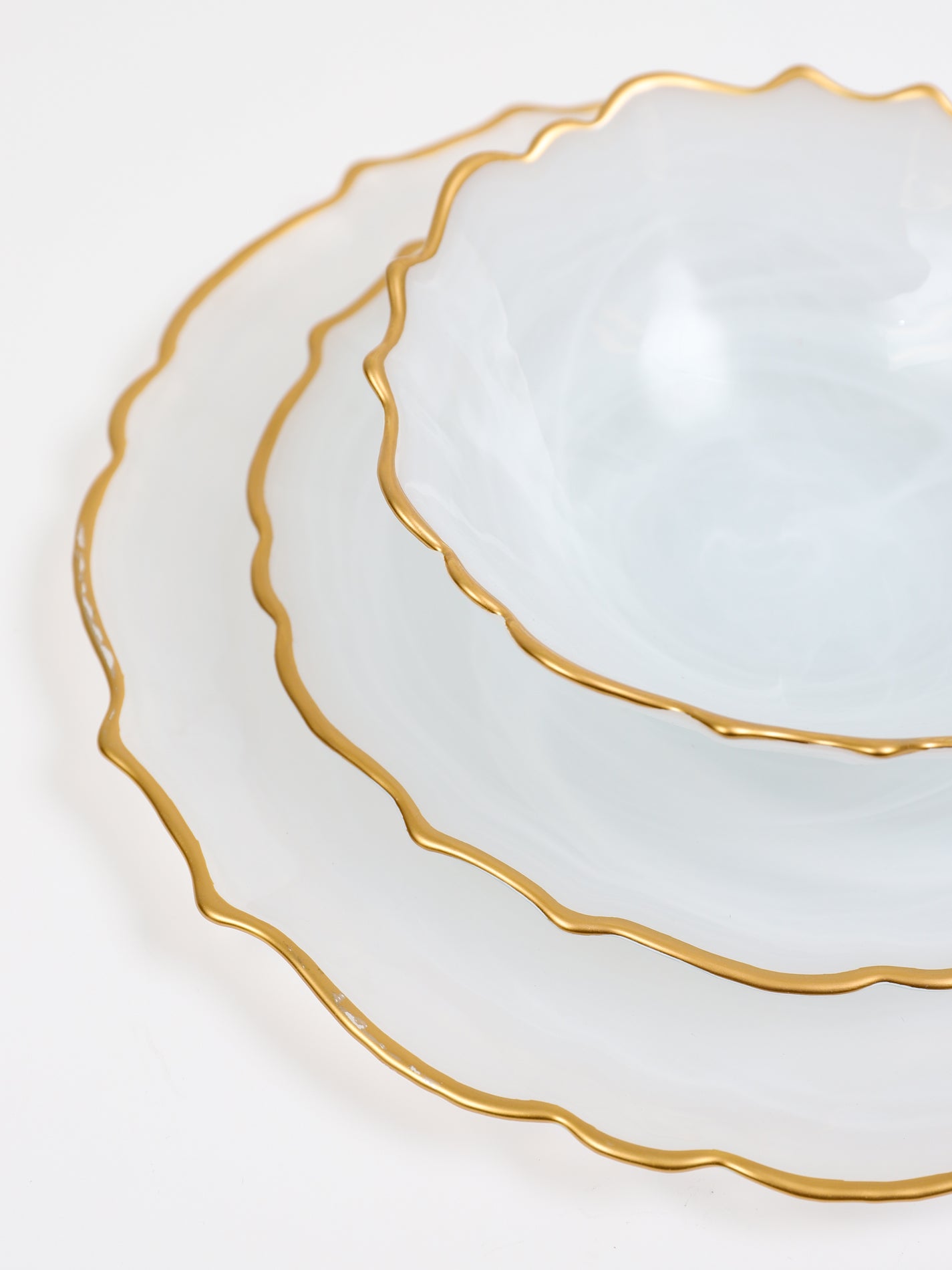 White Alabaster Dinnerware (4 Styles)