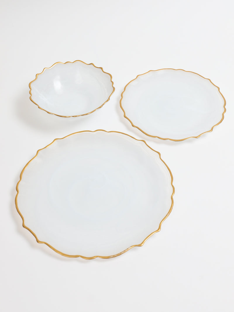 White Alabaster Dinnerware (4 Styles)