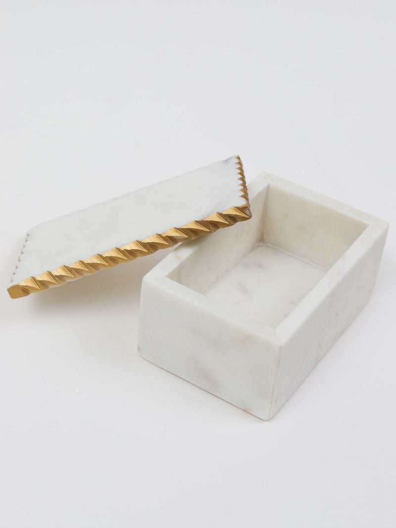 White Marble Decorative Box
