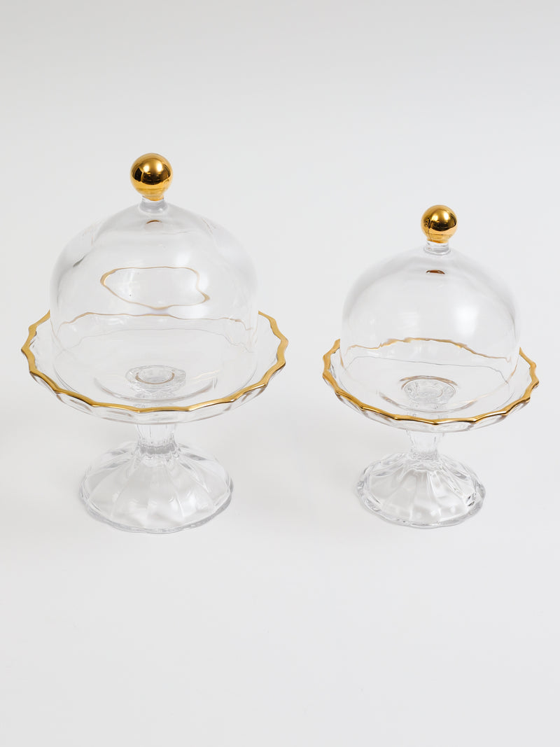 Glass Stand with Gold Top (3 Sizes)