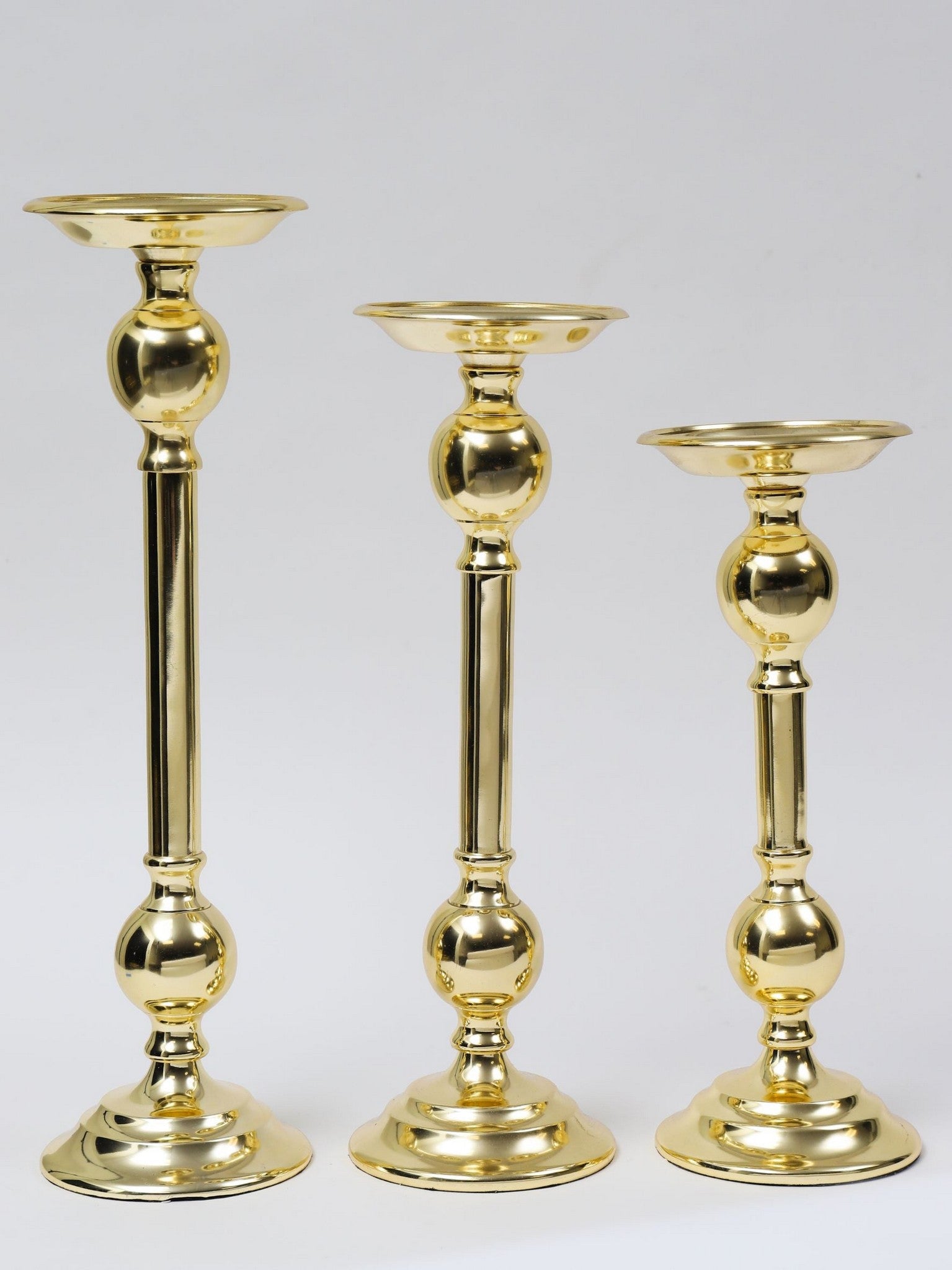 Gold Bead Detailed Candleholder (3 Sizes)