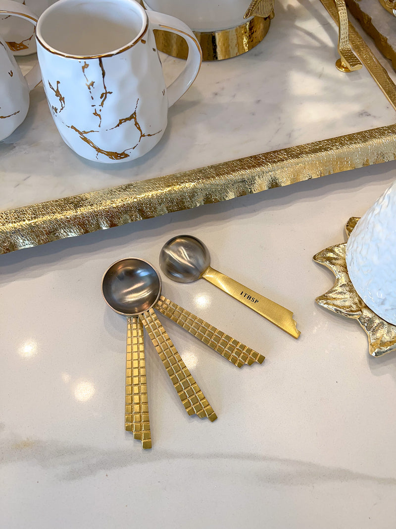 Spoon with Mosaic Design Gold Handle-Inspire Me! Home Decor