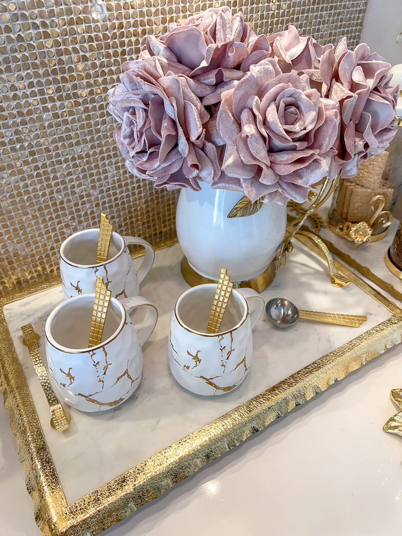 Spoon with Mosaic Design Gold Handle-Inspire Me! Home Decor