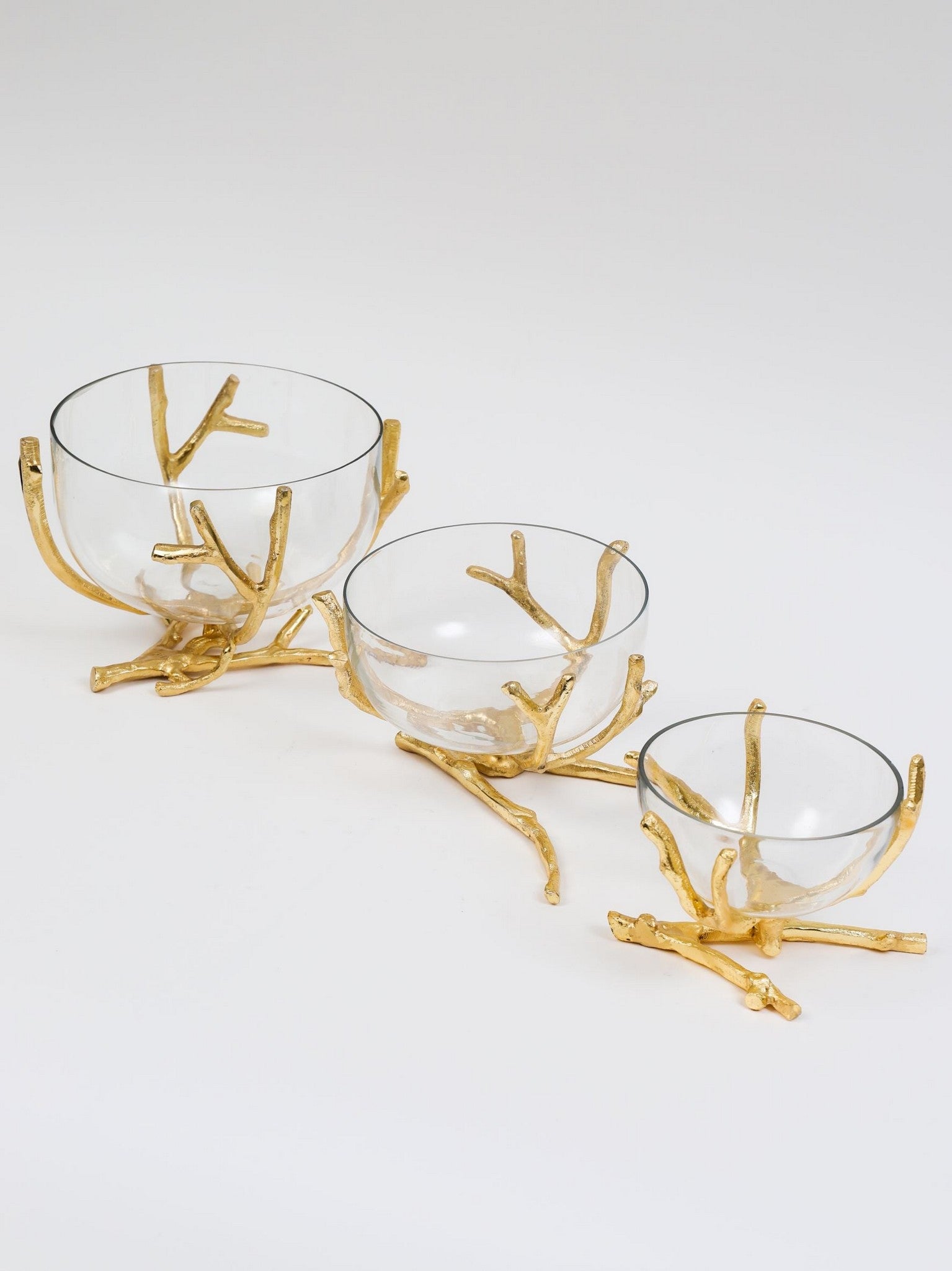 Bowls with Gold Branch Design (3 Sizes)