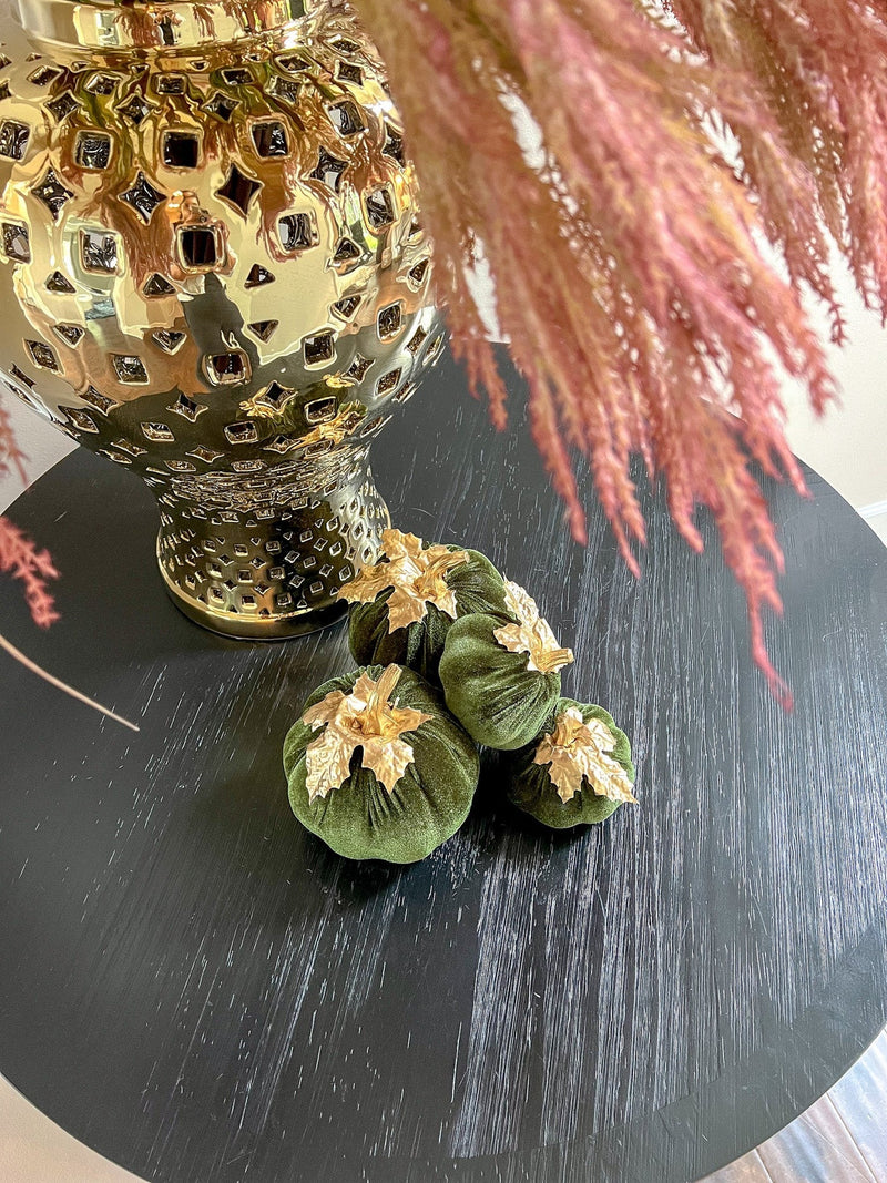 Green Velvet Pumpkin (2 Sizes)